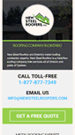 Mobile Screenshot of newsteelroofers.com